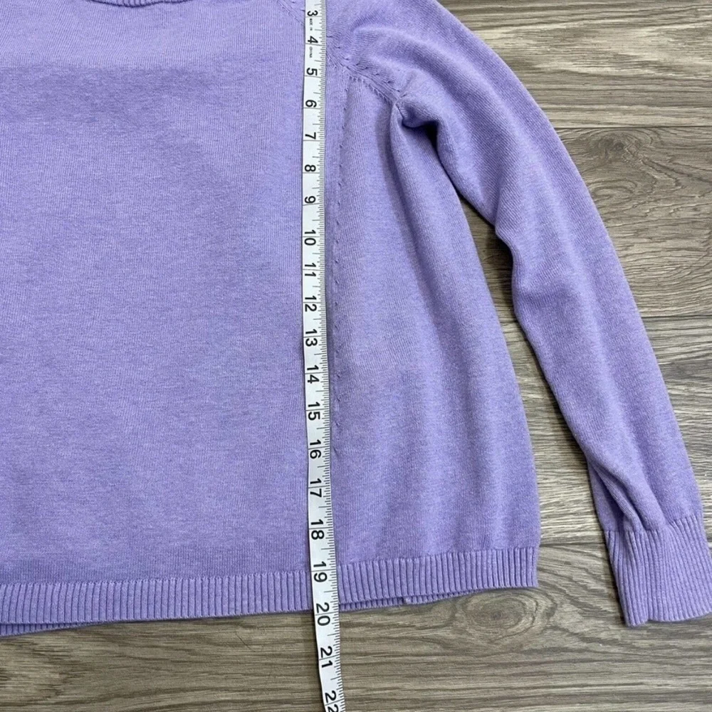 Gorman 100% Organic Cotton Purple Casual Pullover Sweater